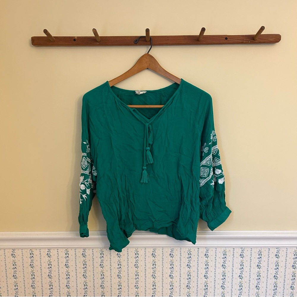 Harper Embroidered Blouse Top